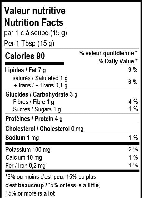 beurre d'arachide bio non homogénéisé chez Carrefour Diététique